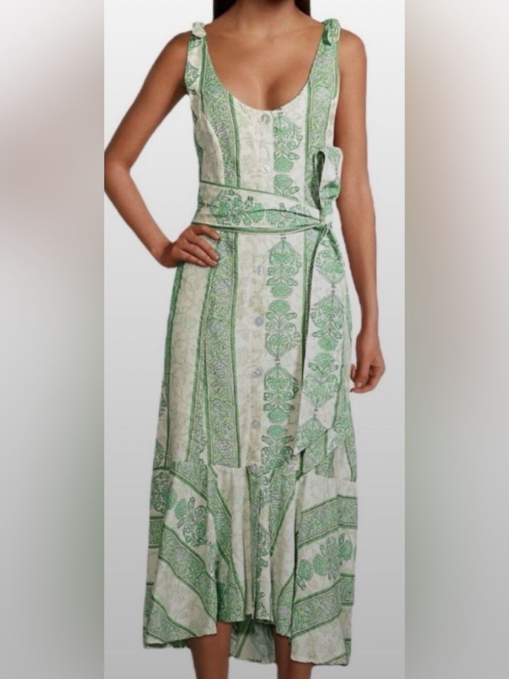Roller Rabbit Berrino Printed Sedona Midi Dress Sz. XS